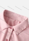 Wholesale Women's Causal Collared Rolled Sleeve Flap Pockets Button Down Tiered Shirt Dress - Liuhuamall