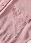 Wholesale Women's Causal Collared Rolled Sleeve Flap Pockets Button Down Tiered Shirt Dress - Liuhuamall