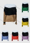 Wholesale Women's Casual Crew Neck Extra Long Sleeve Colorblock Sweater L23133# - Liuhuamall