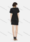 Wholesale Women's Casual Butterfly Sleeve Drawstring Plain Ruched Short Dress - Liuhuamall