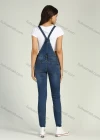 Wholesale Women's Casual Adjustable Strap Ripped Distressed Denim Overalls 3436# - Liuhuamall
