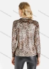Wholesale Women's Fashion Mock Neck Long Sleeve Allover Leopard Print Top - Liuhuamall