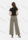 Wholesale Women's Casual High Waist Drawstring Checkerboard Wide Leg Pants 2201# - Liuhuamall