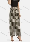 Wholesale Women's Casual High Waist Drawstring Checkerboard Wide Leg Pants 2201# - Liuhuamall