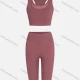 Wholesale Women's Sporty Quick Dry Tank Top & Short Leggings Sets Pink Clothing Wholesale Market Liuhua