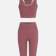 Women's Sporty Quick Dry Tank Top & Short Leggings Sets Pink Clothing Wholesale Market -LIUHUA