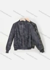 Wholesale Women's Casual Baseball Collar Long Sleeve Zipper Camouflage Leather Bomber Jacket - Liuhuamall