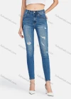 Wholesale Women's Casual Ripped Distressed High Waist Ankle Length Skinny Fit Jean - Liuhuamall