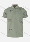 Wholesale Men's Casual Letter Print Short Sleeve Polo Shirt - Liuhuamall