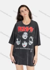 Wholesale Women's Hip Hop Crew Neck Short Sleeve Loose Fit Graphic Letter T-shirt - Liuhuamall
