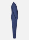 Wholesale Men's Business Plain One Button Pockets Lapel Slim Fit Blazer & Trousers 2 Piece Sets - Liuhuamall