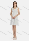 Wholesale Women's Casual Plain V Neck Button Front Short Tank Dress N68015# - Liuhuamall