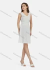 Wholesale Women's Casual Plain V Neck Button Front Short Tank Dress N68015# - Liuhuamall