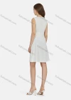 Wholesale Women's Casual Plain V Neck Button Front Short Tank Dress N68015# - Liuhuamall