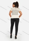 Wholesale Women's Plus Size Plain Rhinestone Elastic Waist Pants Casual High Waist Leggings - Liuhuamall
