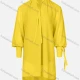 Wholesale Women's Plain Tie-Neck High Low Hem Long Sleeve Tunic 16# Clothing Wholesale Market Liuhua