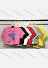 Wholesale Women's Sexy Crew Neck Slim Fit Short Sleeve Cut Out Crop Top - Liuhuamall