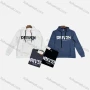 Wholesale Men's Casual Letter Print Drawstring Long Sleeve Kangaroo Pocket Oversized Hoodie preview