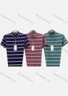 Wholesale Men's Casual Striped Patch Pocket Short Sleeve Polo Shirt 3804# - Liuhuamall