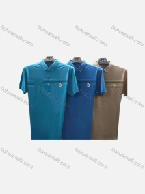 Wholesale Men's Casual Plain Logo Striped Short Sleeve Polo Shirt P15#, LIUHUA CLOTHING WHOLESALE