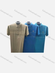 Wholesale Men's Casual Plain Logo Striped Short Sleeve Polo Shirt P13#, LIUHUA CLOTHING WHOLESALE