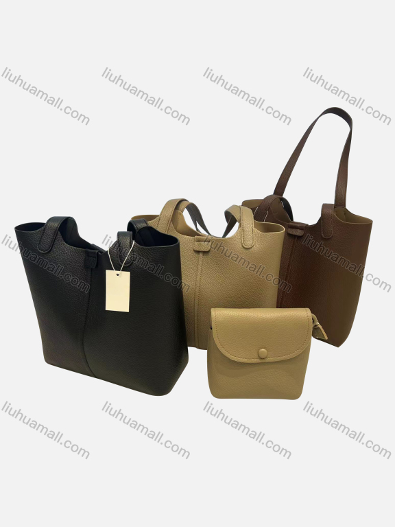 Wholesale Women's Casual Leather Shoulder Plain Ladies Handbag 5189#