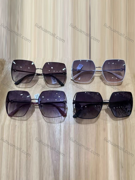 Wholesale Classic Plastic Square Frame Plain Lenses Sunglasses 9029#