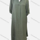 Wholesale Women's Casual Plain V Neck Half Sleeve Ruched Woven Midi Dress P907# Camouflage Green Wholesale Clothing Market & Suppliers -LIUHUAMALL