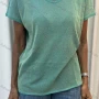 Wholesale Women's Casual Plain V Neck Short Sleeve Knit T-Shirt VL169# preview