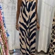 Wholesale Women's Casual Abstract Print Scoop Neck Woven Cami Jumpsuit JSN147# Almond White Clothing Wholesale Market Liuhua