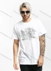 Wholesale Men's Round Neck Short Sleeve Floral Graphic T-Shirt 3549# - Liuhuamall