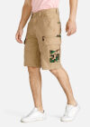Wholesale Men's Solid Flap Pockets Camo Bermuda Cargo Shorts - Liuhuamall