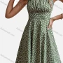 Wholesale Women's Casual Ruched Ditsy Floral High Waist Cami Dress preview