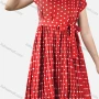 Wholesale Women's Polka Dots Print Tie Front Short Dress preview