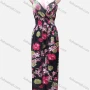 Wholesale Women's Ruched Flower Print Maxi Cami Dress preview