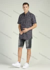 Wholesale Men's Short Sleeve Floral Print Button Front Casual Shirt - Liuhuamall