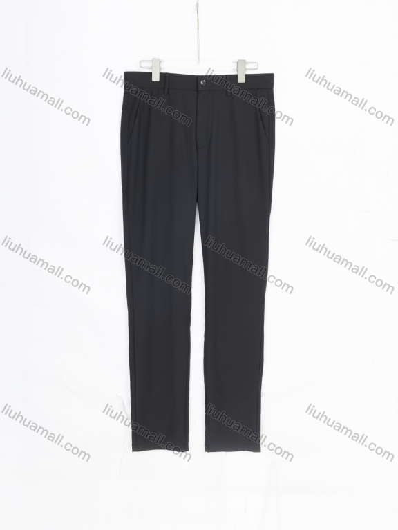 Wholesale Men's Casual Plain Patch Pocket Button Closure Quick Dry Suit Pants 6104#