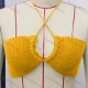 Wholesale Women's Fashion Halter Plain Crop Plain Top 544# Clothing Wholesale Market Liuhua