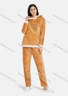 Wholesale Women's Soft Lounge Long Sleeve Embroidery Letter Fuzzy Drawstring Hooded Sweatshirt & Pant Homewear Sets - Liuhuamall