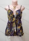 Wholesale Women's Casual Paisley Print Tassel Spaghetti Strap Cami Top - Liuhuamall