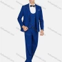 Wholesale Men's Formal Lapel Plain Pockets Blazer & Double Breasted Vest & Pant 3 Pieces Suit Sets preview