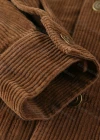 Wholesale Men's Plain Corduroy Collared Flap Pockets Long Sleeve Button Down Casual Jacket - Liuhuamall