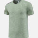 Men's Athletic Quick Dry Abstract Print Round Neck Short Sleeve Tee 547# Laurel Green Clothing Wholesale Market -LIUHUA