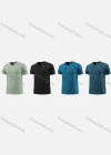 Wholesale Men's Athletic Quick Dry Abstract Print Round Neck Short Sleeve Tee 547# - Liuhuamall