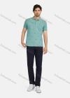 Wholesale Men's Casual Allover 100% Cotton Short Sleeve Polo Shirt 2301# - Liuhuamall