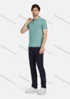 Wholesale Men's Casual Allover 100% Cotton Short Sleeve Polo Shirt 2301# - Liuhuamall
