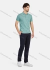 Wholesale Men's Casual Allover 100% Cotton Short Sleeve Polo Shirt 2301# - Liuhuamall