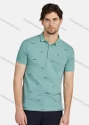 Wholesale Men's Casual Allover 100% Cotton Short Sleeve Polo Shirt 2301# - Liuhuamall