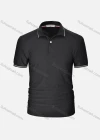 Wholesale Men's Classic Striped Slim Fit Two Button Placket Short Sleeve Polo Shirt - Liuhuamall