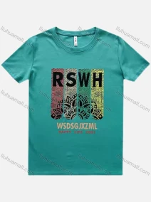 Wholesale Men's Casual 100% Cotton Letter Graphic Round Neck Short Sleeve Tee, LIUHUA CLOTHING WHOLESALE